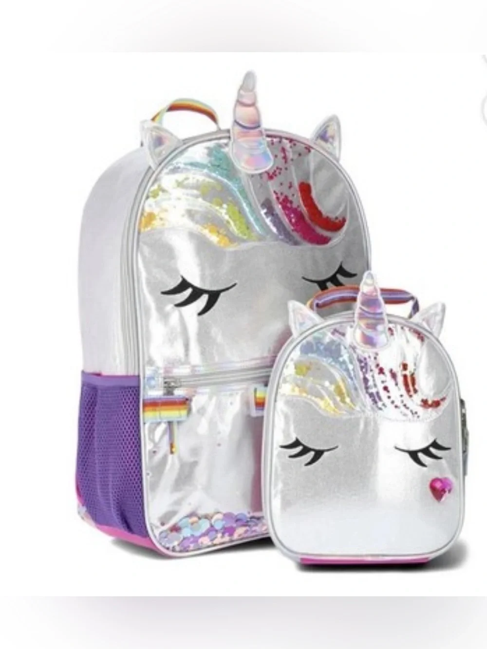 unicorn silver glitter